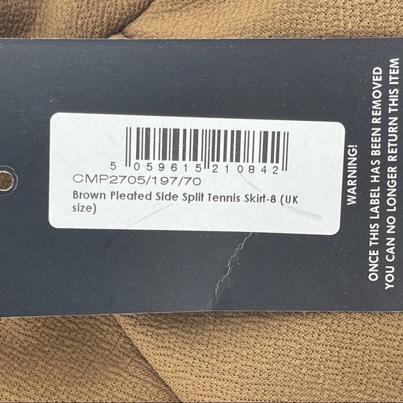 Pretty Little Thing Pleated Split Tennis Skirt 4 - Picture 9 of 9